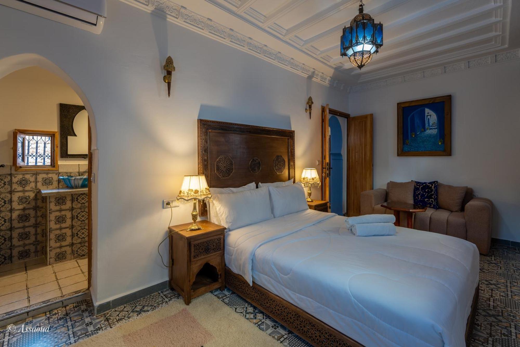 Hotel Dar Bleumain Chefchaouen Esterno foto