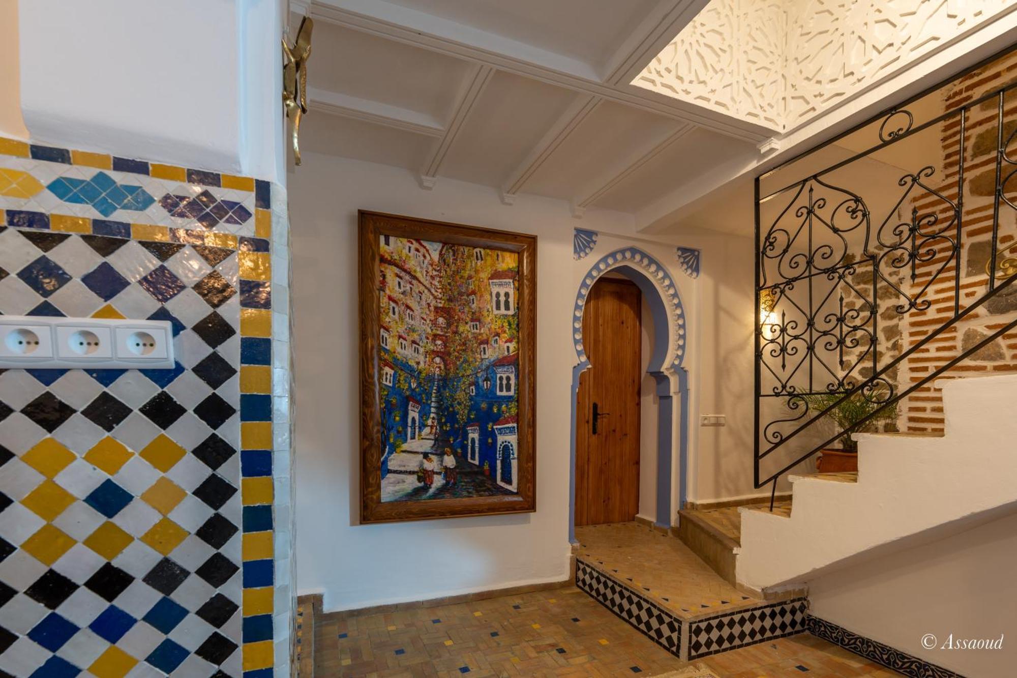 Hotel Dar Bleumain Chefchaouen Esterno foto