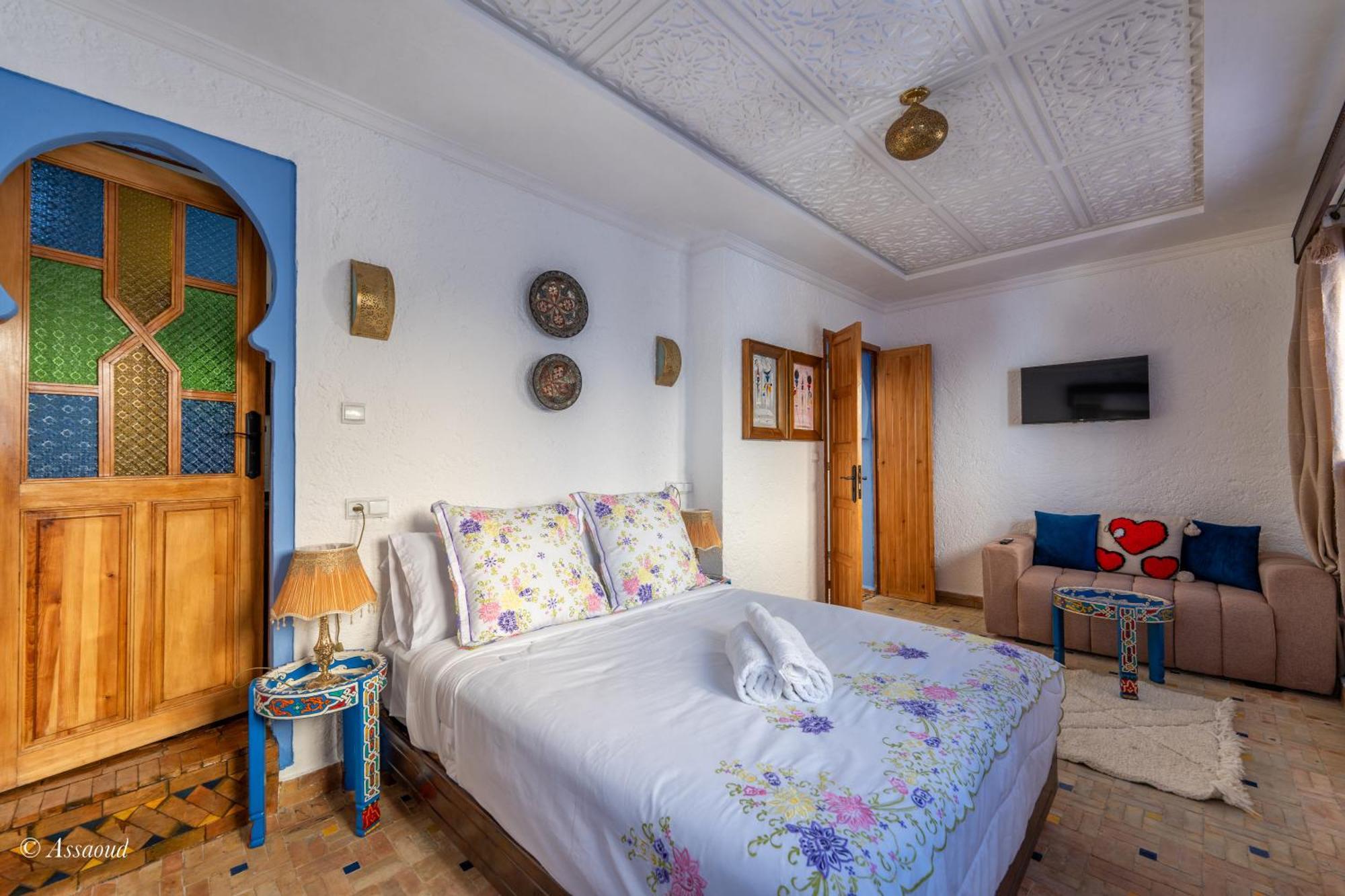 Hotel Dar Bleumain Chefchaouen Esterno foto
