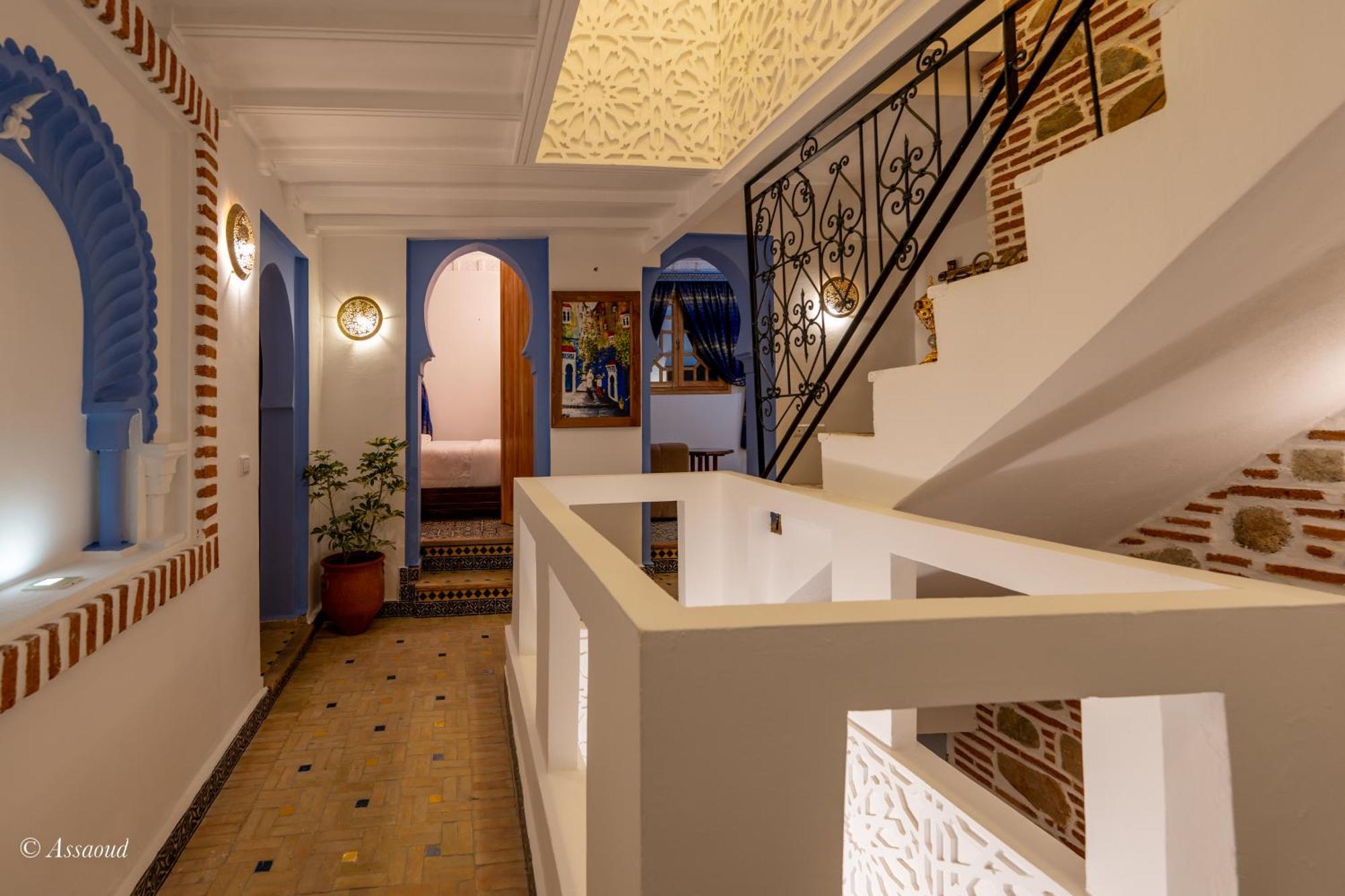 Hotel Dar Bleumain Chefchaouen Esterno foto