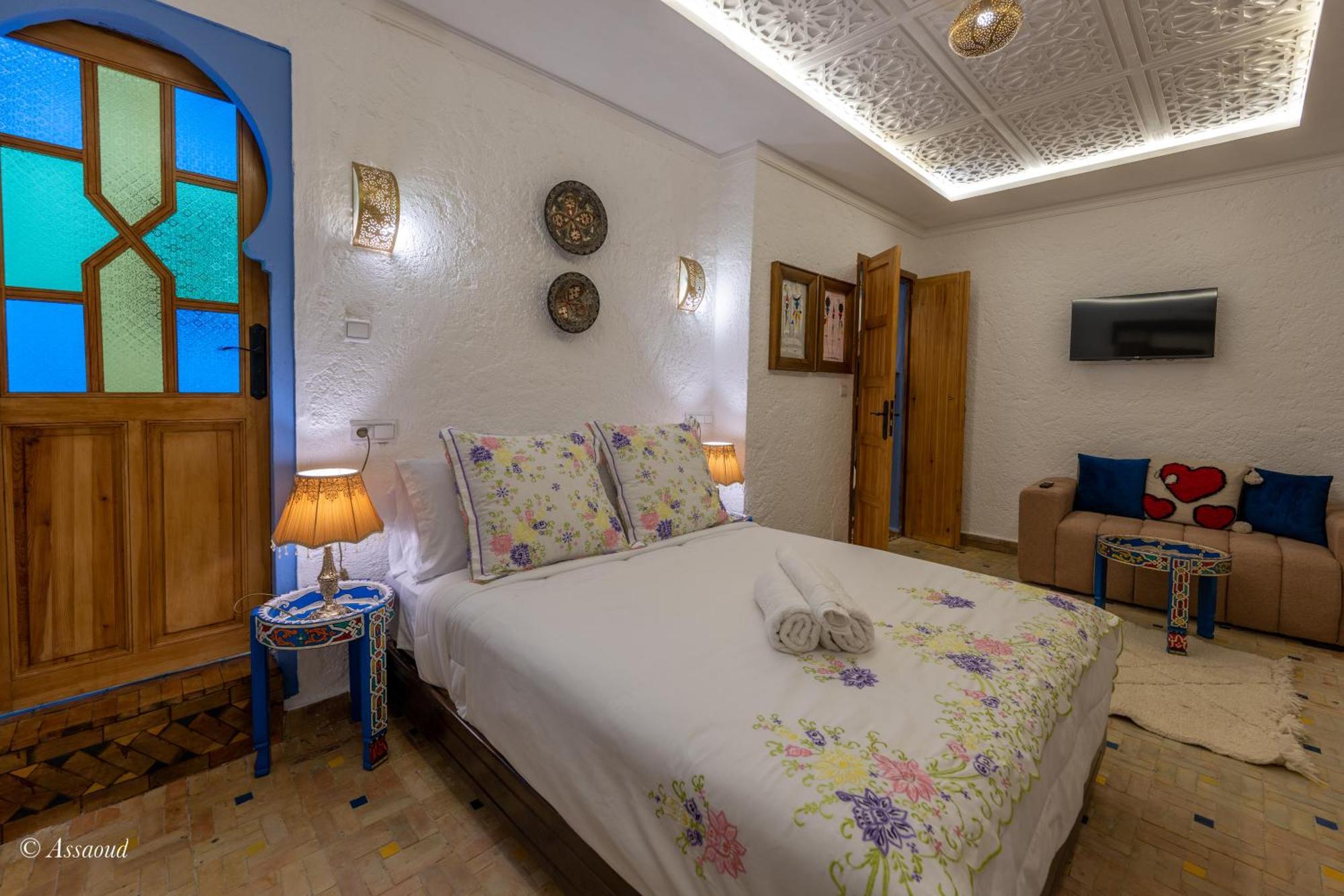 Hotel Dar Bleumain Chefchaouen Esterno foto